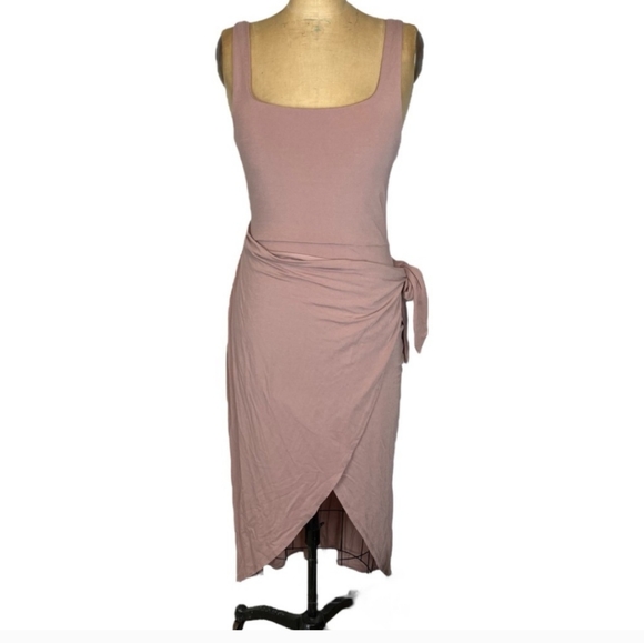 Wilfred Free (Aritzia) Saturn Dress in Dusty Mauve Size L - Picture 4 of 9